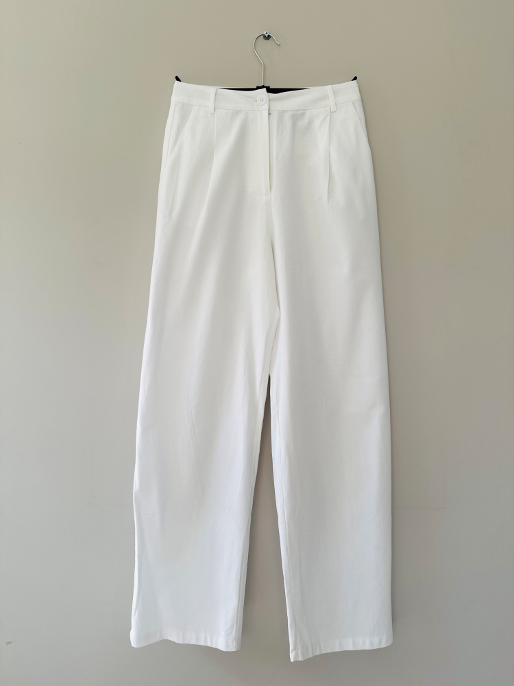 Byxa linne/viskos svart