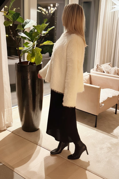 Klänning linne viskos svart