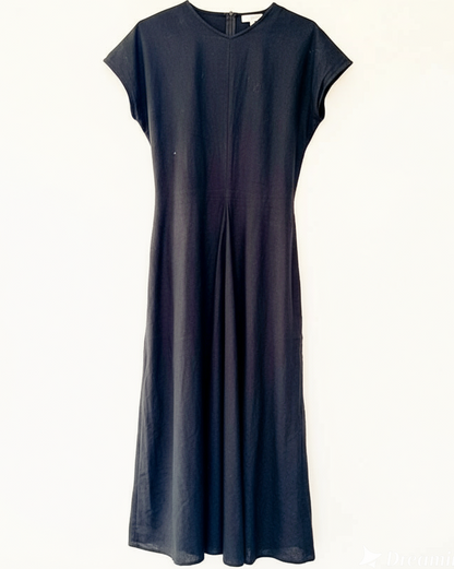 Klänning lång linne/bomull svart