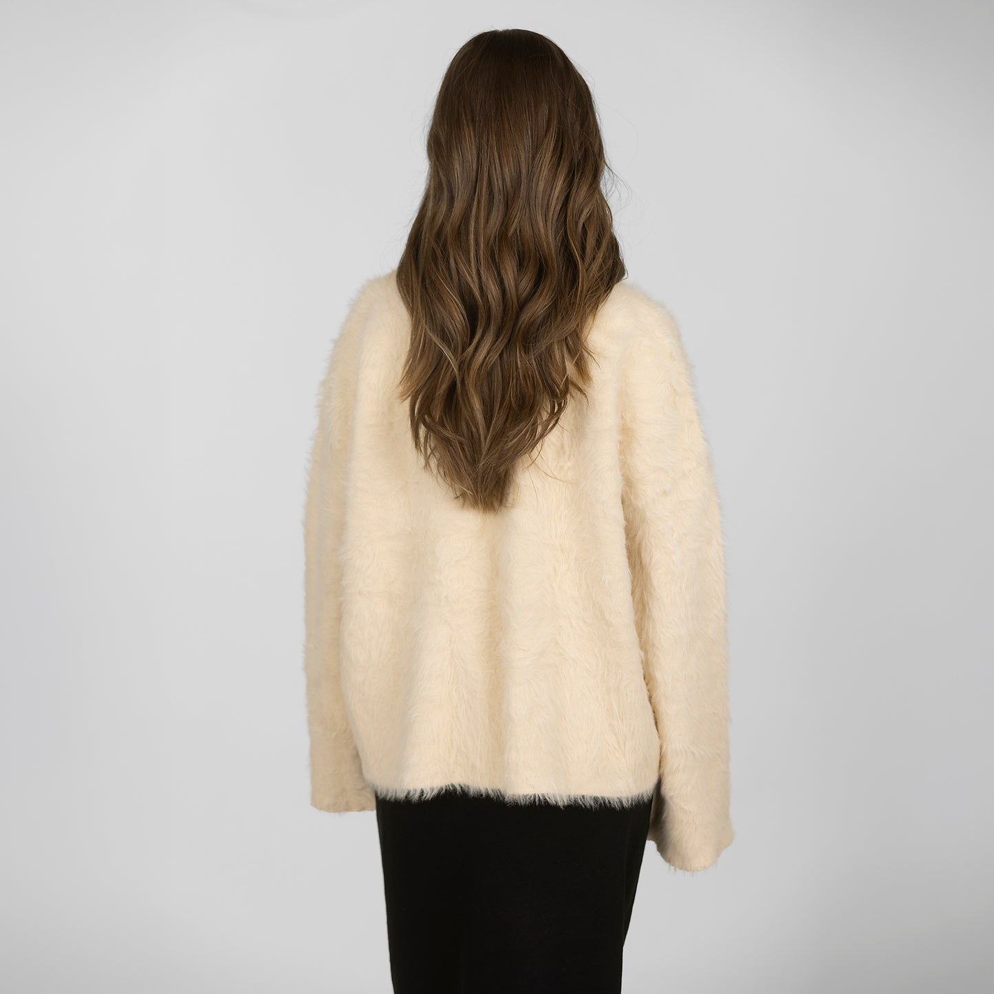 Alpaca tröja cream