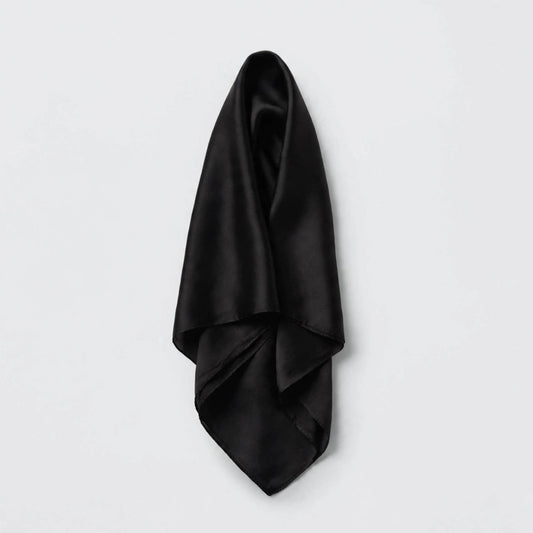 Scarf i siden - svart