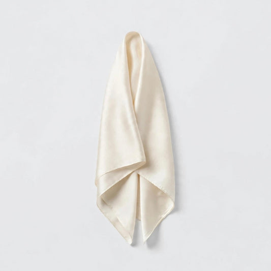 Scarf i siden - cream