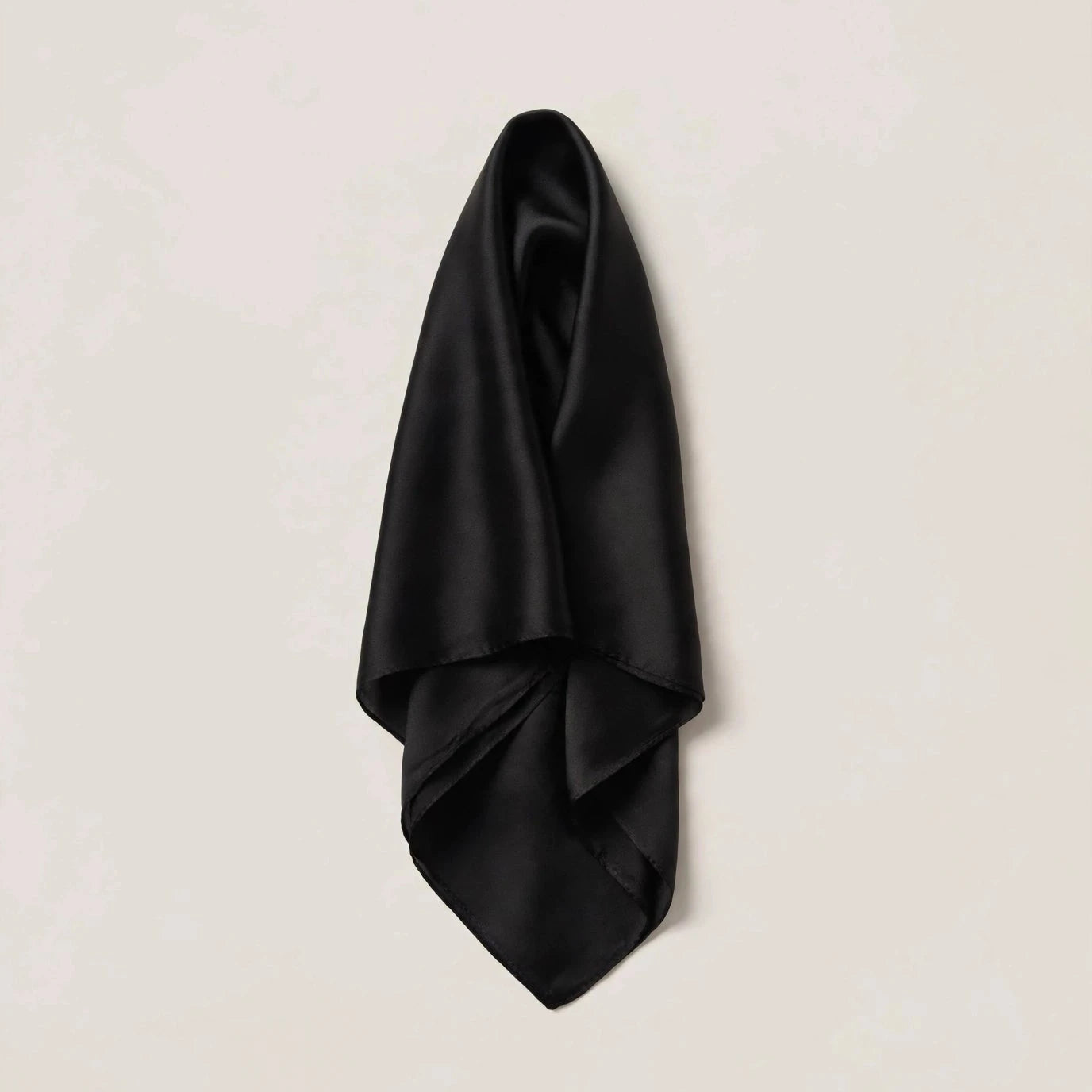 Scarf i siden - svart