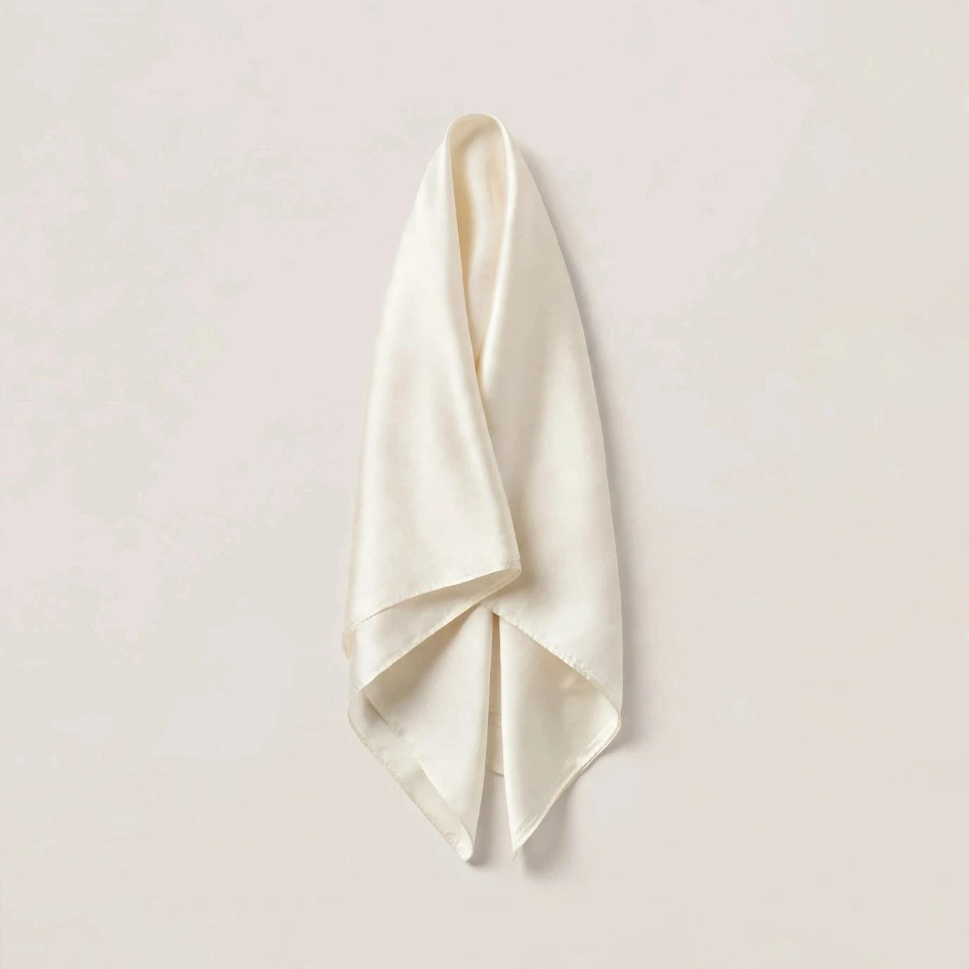 Scarf i siden - cream