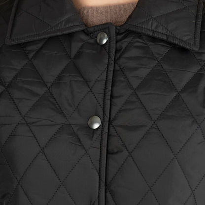 Quiltad jacka svart
